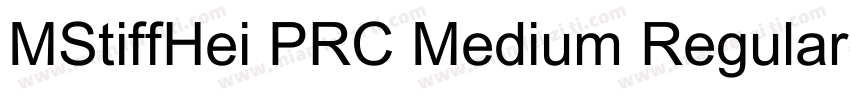 MStiffHei PRC Medium Regular字体转换